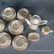 15pcs caff utilise un précieux antique thé chinois thé chinois / set de thé et de café plein de culture chinoise